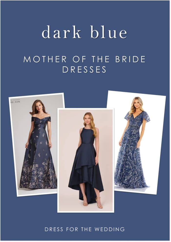 Navy Blue Mother of the Groom Dresses