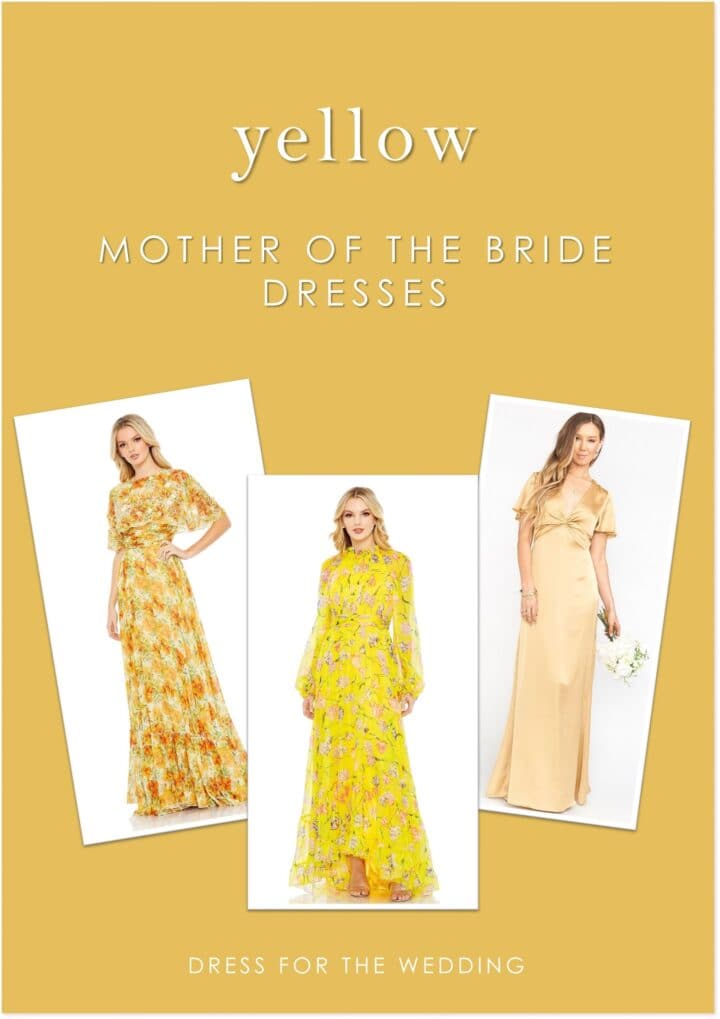 Yellow Mother of the Bride Dresses
